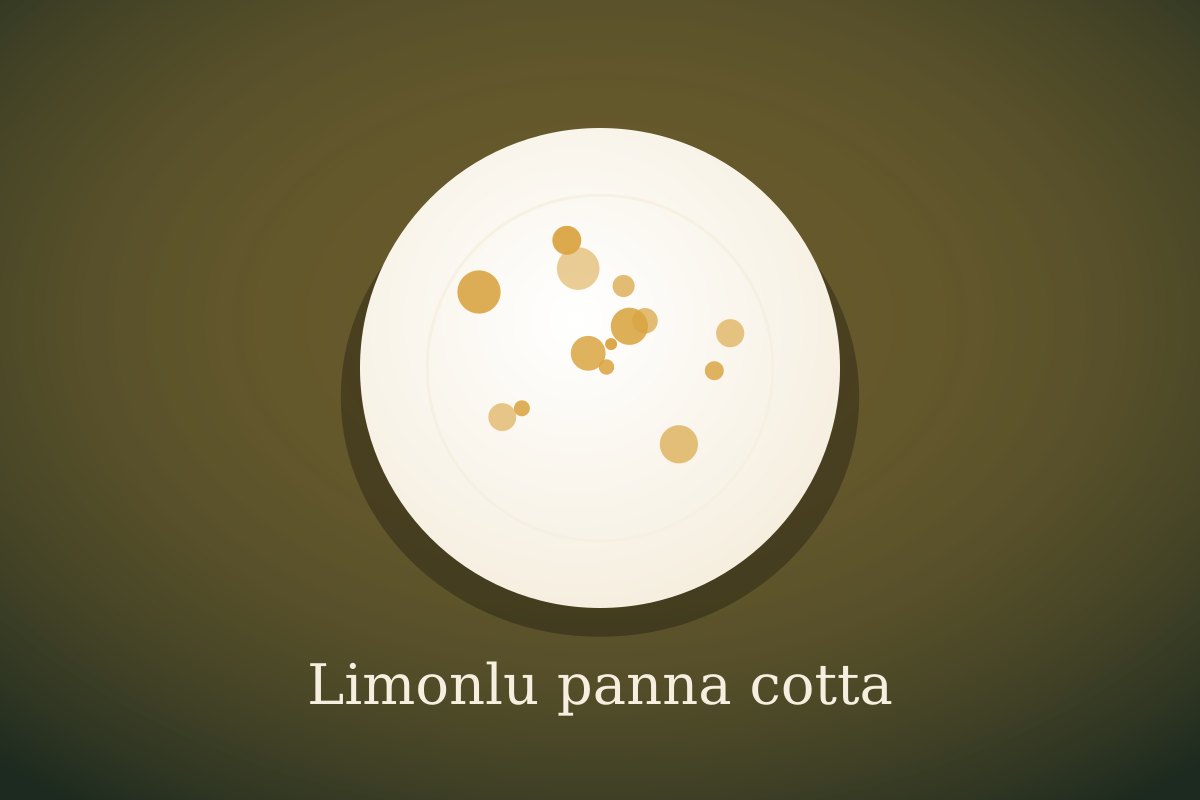 Limonlu panna cotta